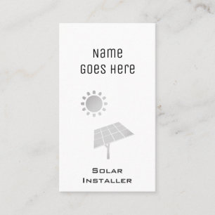 "Essential" Solar Business Cards