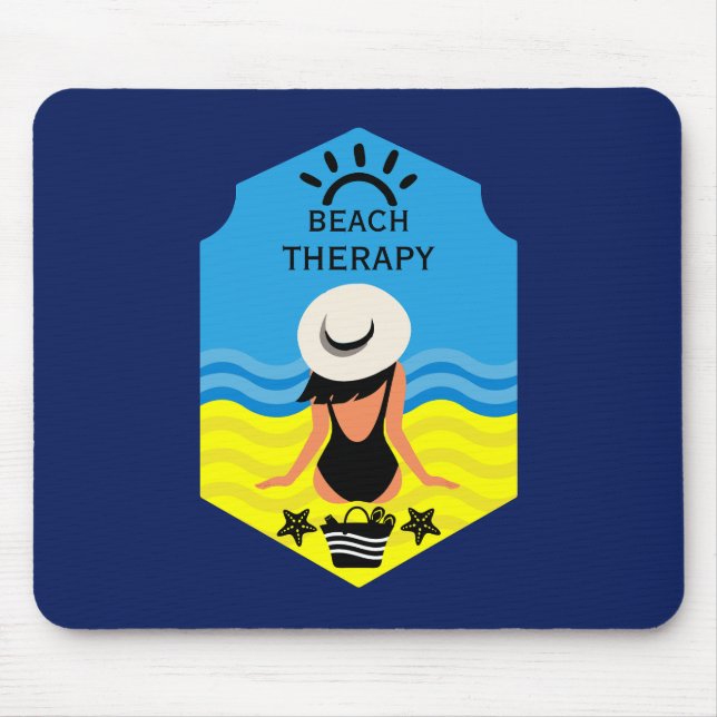 Essential Summer Beach  Mouse Pad (Front)