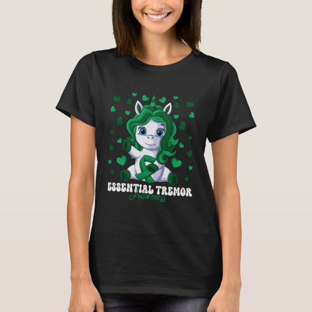 Essential Tremor Awareness Month Green Ribbon Unic T-Shirt (Front)