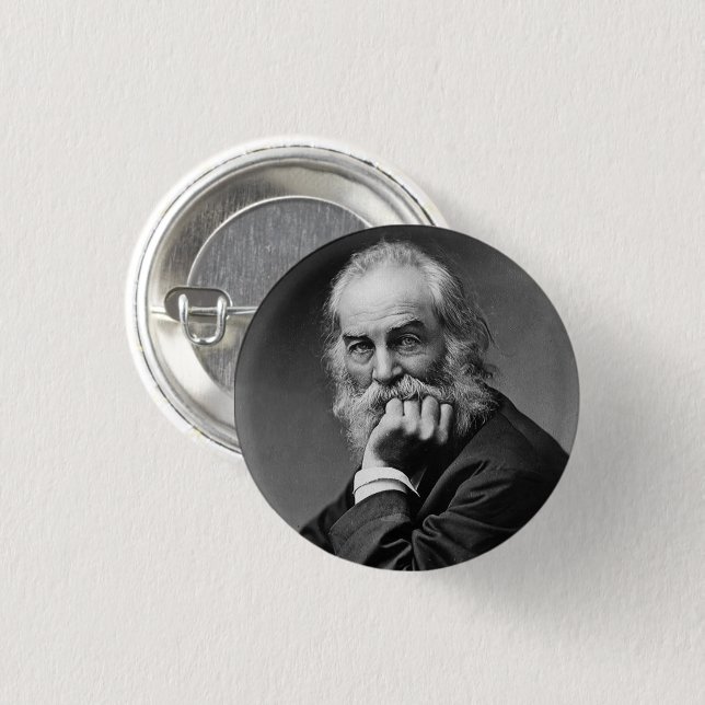 Essential Walt Whitman Portrait Button (Front & Back)
