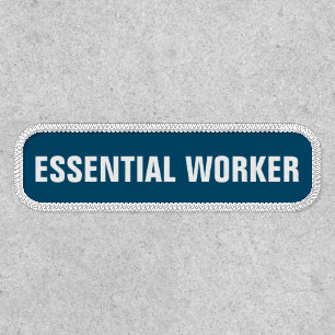 Essential Worker   Company Business Name Patch