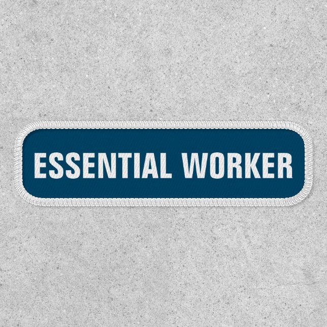 Essential Worker | Company Business Name Patch (Front)