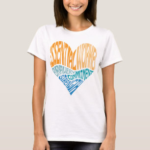 Essential Worker Heart Word Art T-Shirt