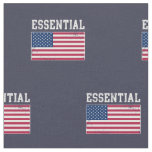 Essential Worker USA American Flag Covid 19 Fabric