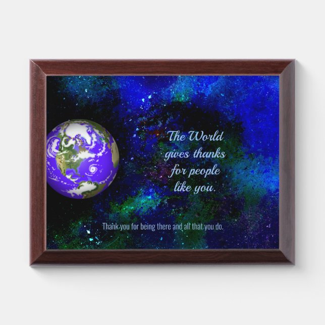 Essential Workers Universal Thank You Award Plaque (Horizontal)