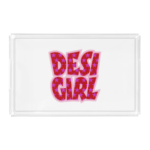 Essentials Bollywood Inspired Gifts Acrylic Tray