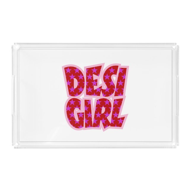 Essentials Bollywood Inspired Gifts Acrylic Tray (Front)