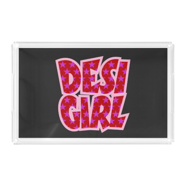 Essentials Bollywood Inspired Gifts Acrylic Tray (Front)