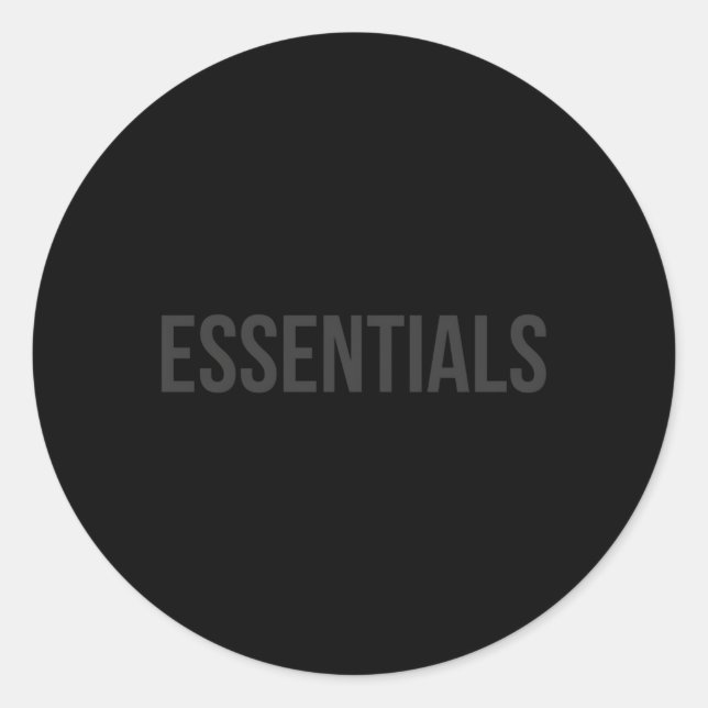 Essentials Classic Round Sticker (Front)
