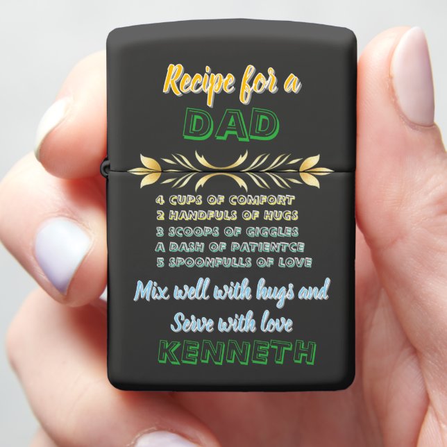 Essentials for a dad's perfect day zippo lighter (In Hand)