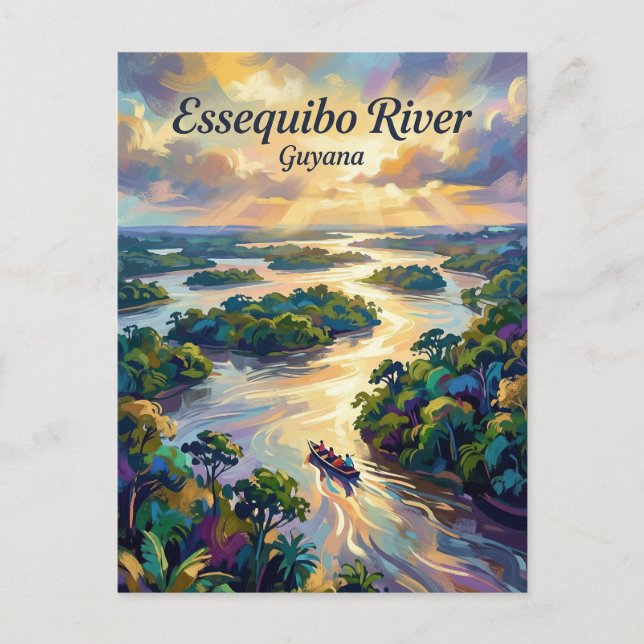 Essequibo River Guyana Postcard (Front)