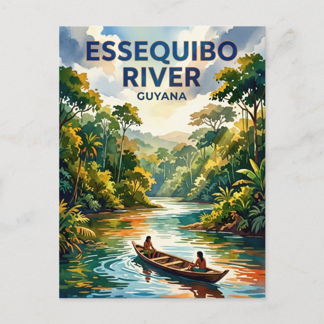 Essequibo River Guyana Postcard (Front)
