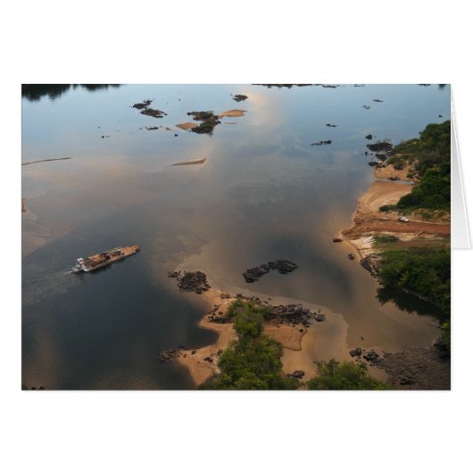 Essequibo River, longest river in Guyana, and 2 Cards (Front Horizontal)
