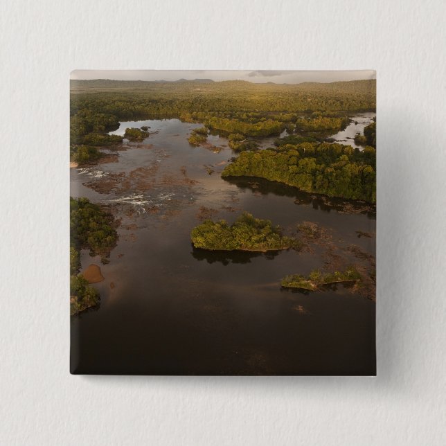 Essequibo River, longest river in Guyana, and 4 Pinback Button (Front)