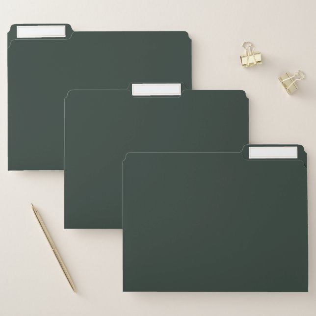 Essex Green Solid Color File Folder (Set)