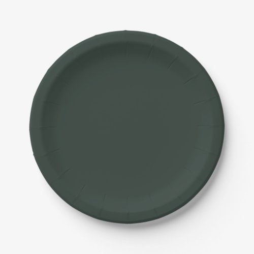 Essex Green Solid Color Paper Plates