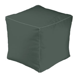 Essex Green Solid Color Pouf