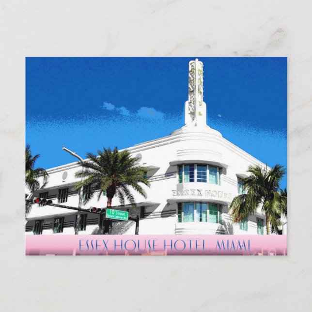 Essex Hotel, Miami Beach Postcard (Front)