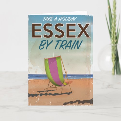 Essex UK Vintage Travel poster Holiday Card