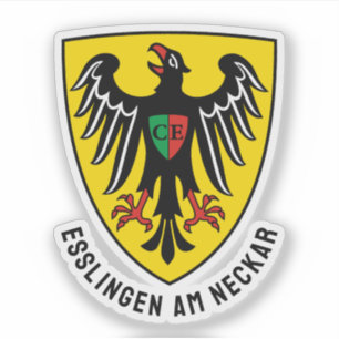 Esslingen am Neckar coat of arms, Germany Sticker