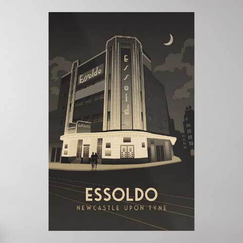 Essoldo Cinema Newcastle Travel Poster