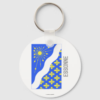 Essonne flag with name keychain