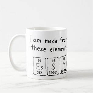 Essy periodic table name mug