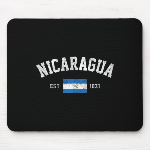 Est 1821 Nicaraguan Flag Independence Day  Mouse Pad