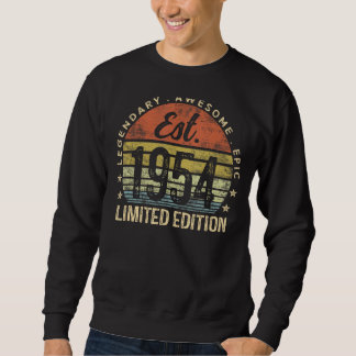 Est 1954 Limited Edition 71st Birthday Vintage 71 Sweatshirt