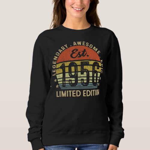 Est 1956 Limited Edition 67th Birthday 67 Year Old Sweatshirt