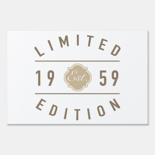 Est 1959 Limited Edition Sign