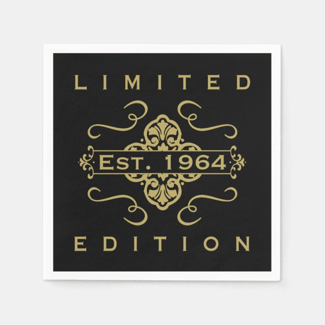 Est. 1964 60th Birthday Napkins (Front)
