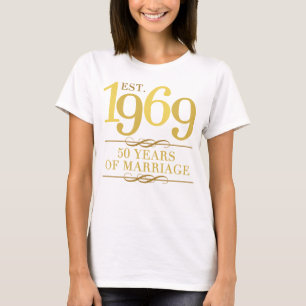 Est. 1969 50th Wedding Anniversary T-Shirt