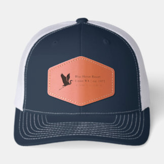 est. 1975 ballcap leather patch hat