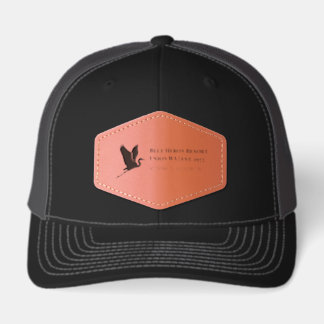 est. 1975 ballcap leather patch hat