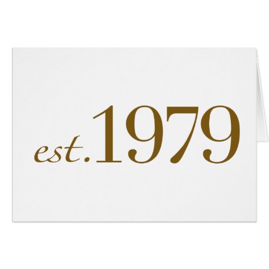 Est 1979 (Front Horizontal)