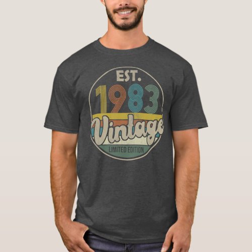 Est 1983 Vintage 1983 Limited Edition 39th T_Shirt