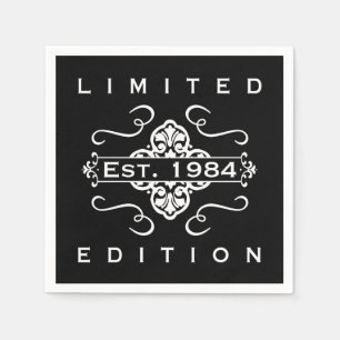 Est. 1984 40th Birthday Napkins