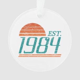 Est. 1984 Vintage 40 Yrs Old Ornament