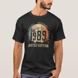 Est 1989  33rd Birthday  33 Years Old T-Shirt