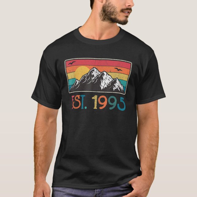 Est 1995 30 Years Of Being Awesome 1995 Birthday T-Shirt (Front)