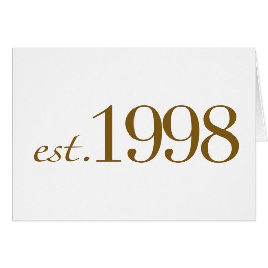 Est 1998 cards (Front Horizontal)