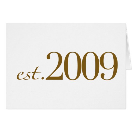 Est 2009 cards (Front Horizontal)
