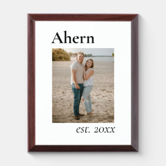 Est. Newlyweds Award Plaque
