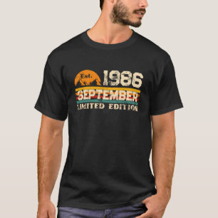 Est. September 1986 limited Edition Custom T-Shirt