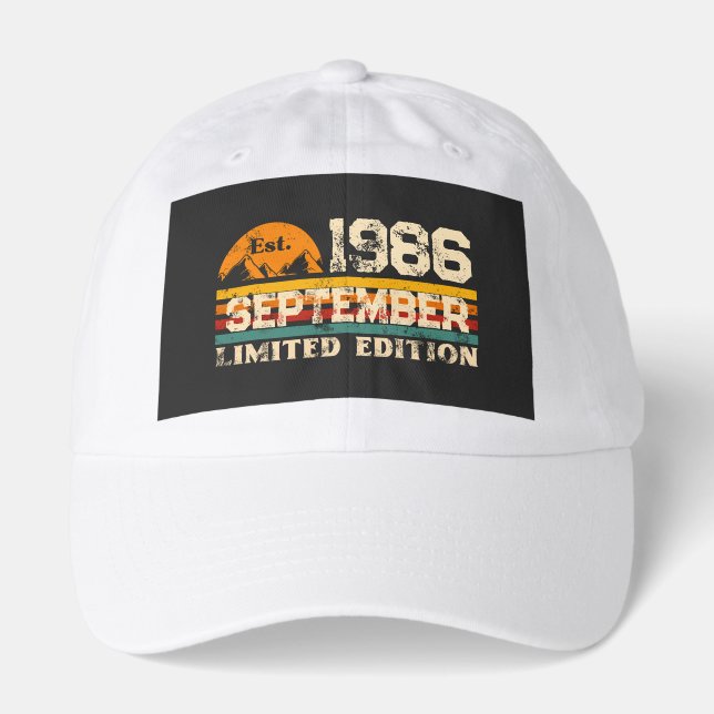 Est. September 1986 limited Edition Custom T-Shirt Hat (Front)