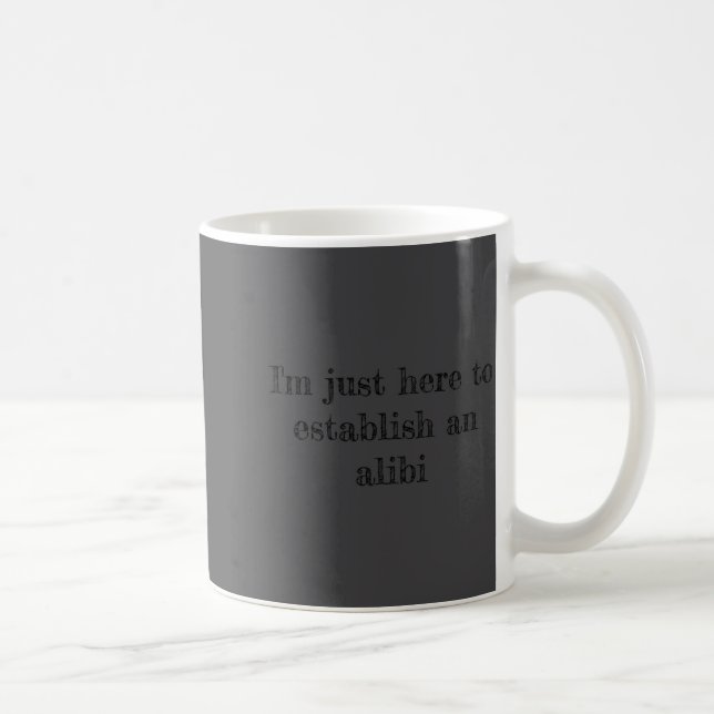 Establish Alibi  Coffee Mug (Right)