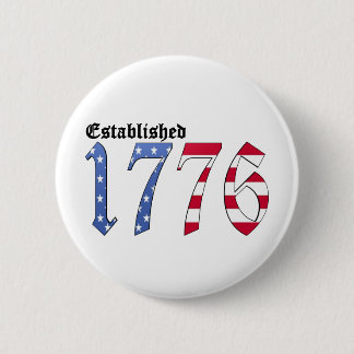 Established 1776 pinback button