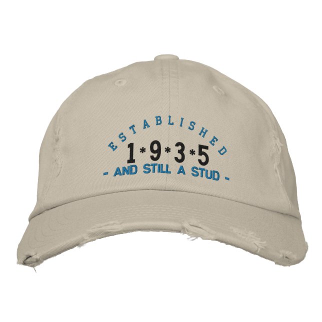 Established 1935 Stud Embroidery Hat (Front)