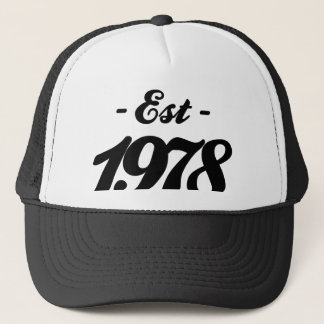 established 1978 - birthday trucker hat